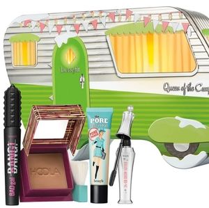 Benefit camper tin with hoola primer mascara gel